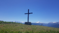 La croix de la Buffaz à l'arrivée